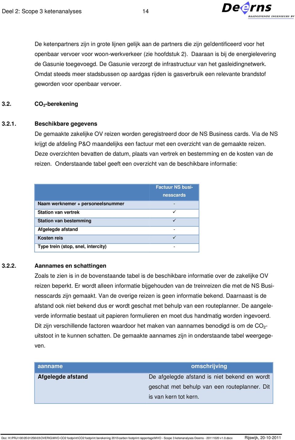 Omdat steeds meer stadsbussen op aardgas rijden is gasverbruik een relevante brandstof geworden voor openbaar vervoer. 3.2. CO 2 -berekening 3.2.1.