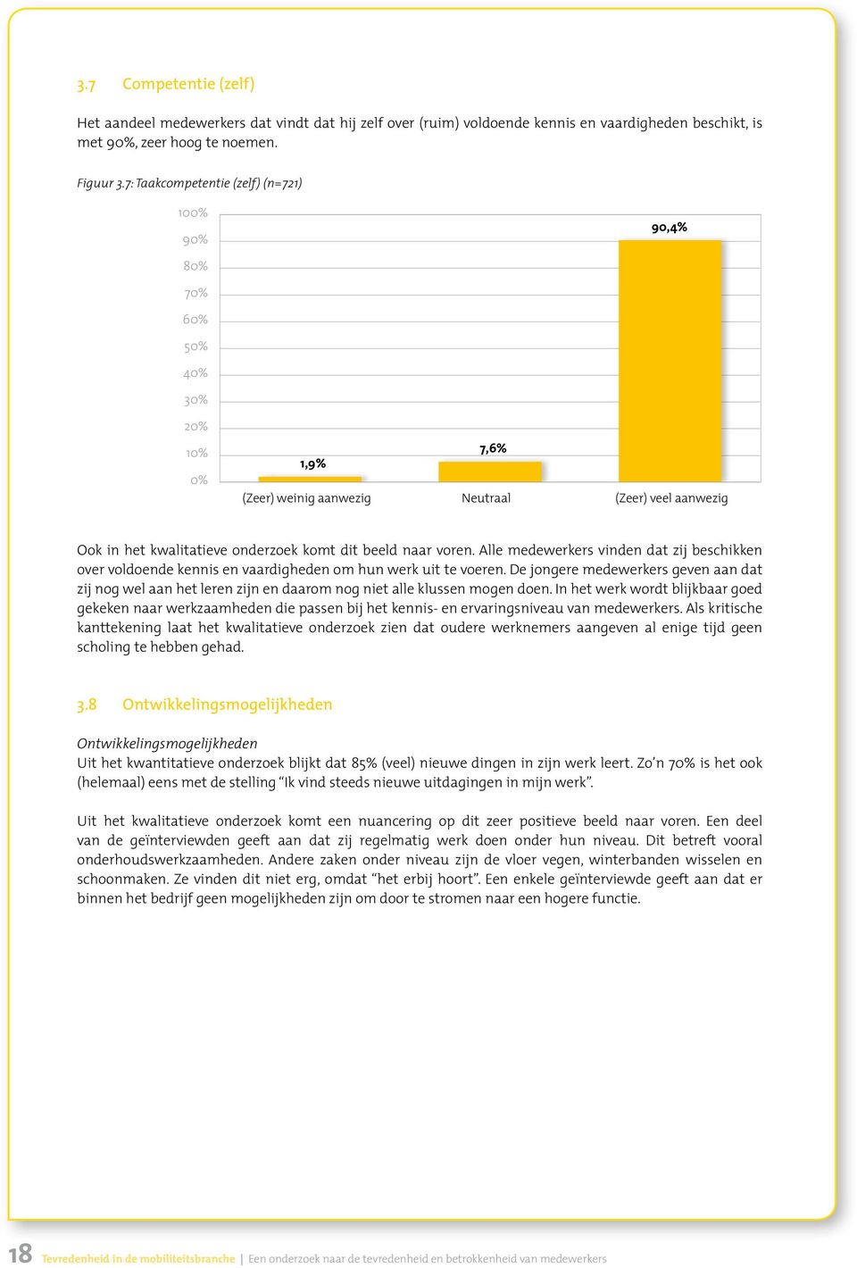 Alle medewerkers vinden dat zij beschikken over voldoende kennis en vaardigheden om hun werk uit te voeren.