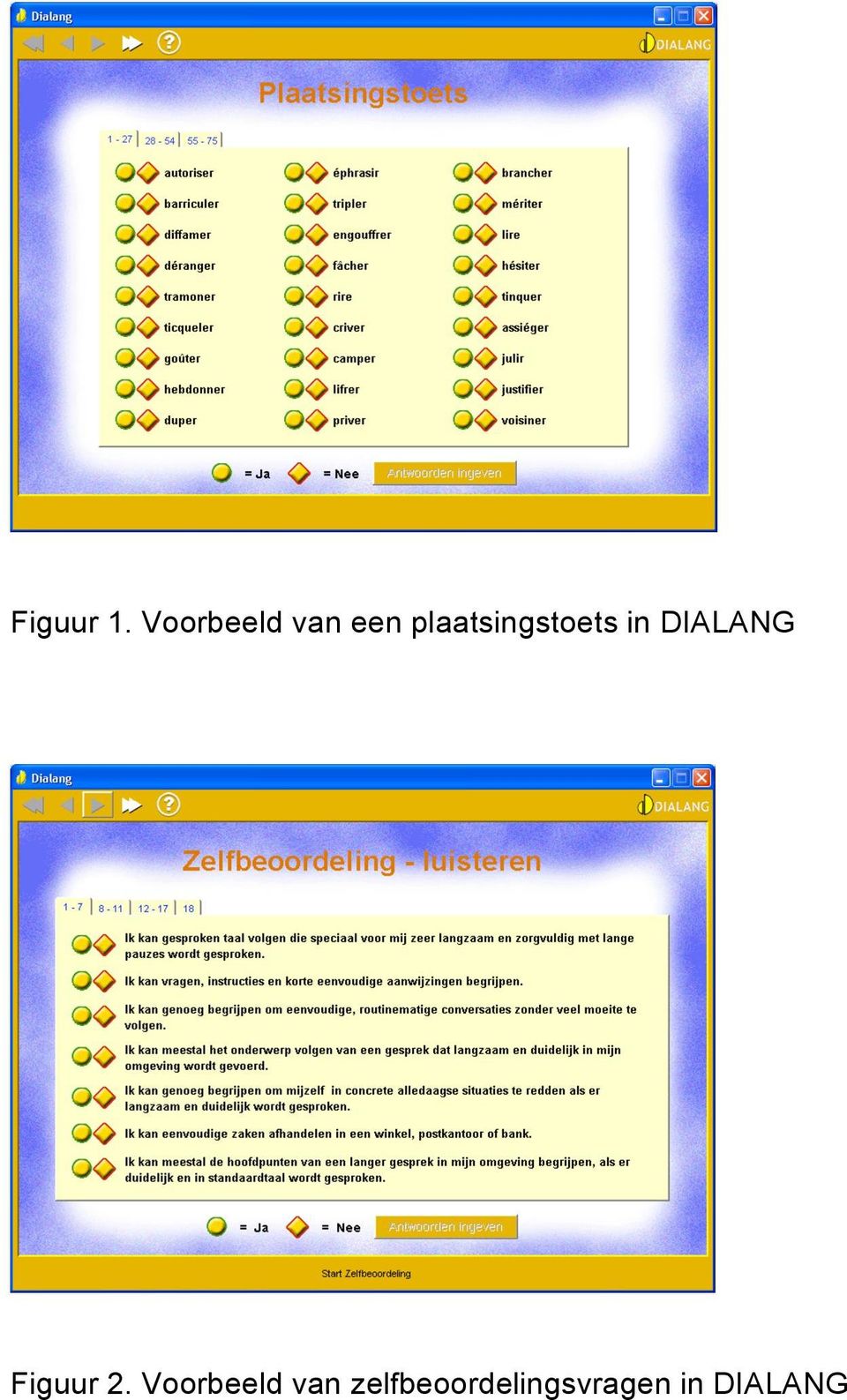 plaatsingstoets in DIALANG