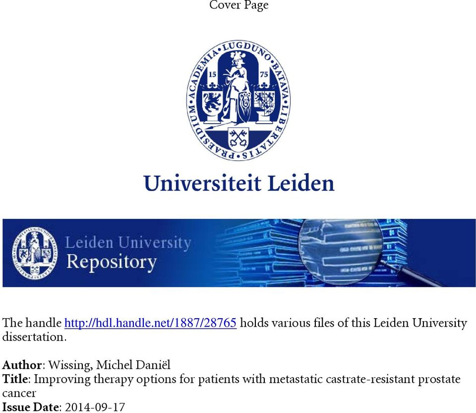 net/1887/28765 holds various files of this Leiden University