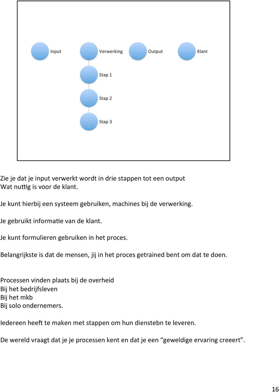 Je kunt formulieren gebruiken in het proces. Belangrijkste is dat de mensen, jij in het proces getrained bent om dat te doen.