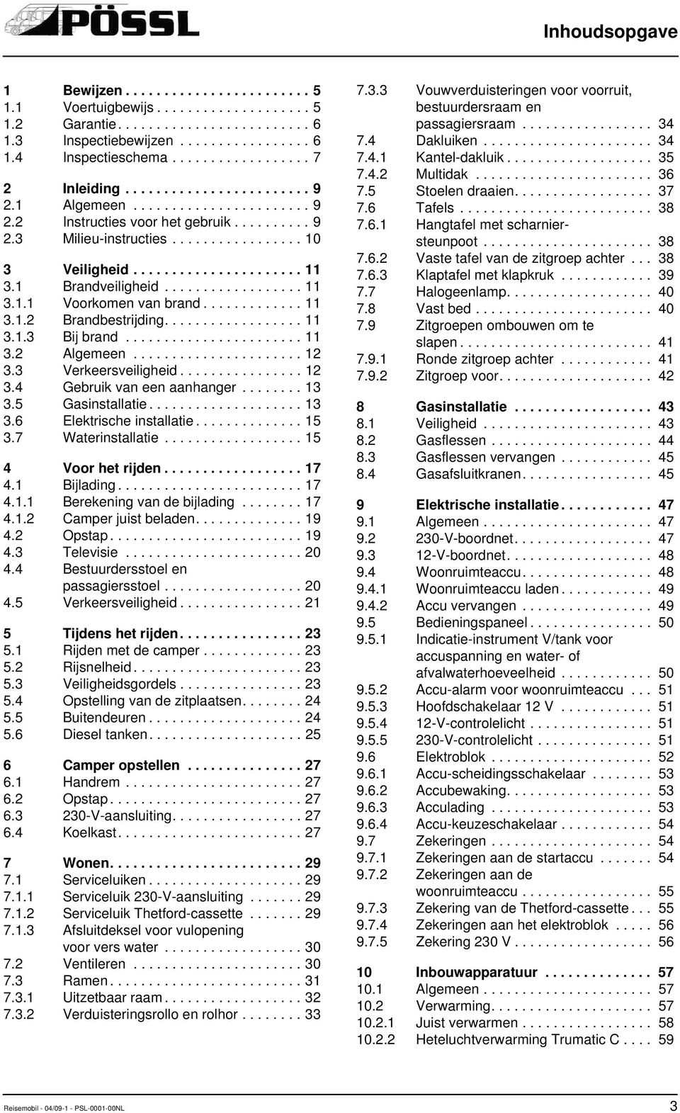 ..................... 11 3.1 Brandveiligheid.................. 11 3.1.1 Voorkomen van brand............. 11 3.1.2 Brandbestrijding.................. 11 3.1.3 Bij brand....................... 11 3.2 Algemeen.