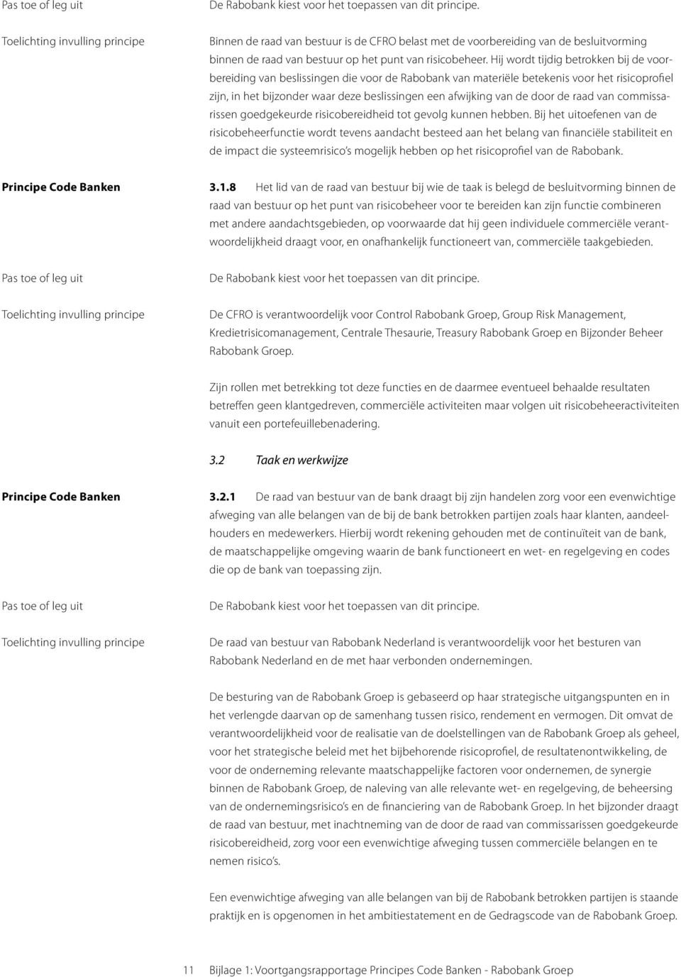 door de raad van commissarissen goedgekeurde risicobereidheid tot gevolg kunnen hebben.