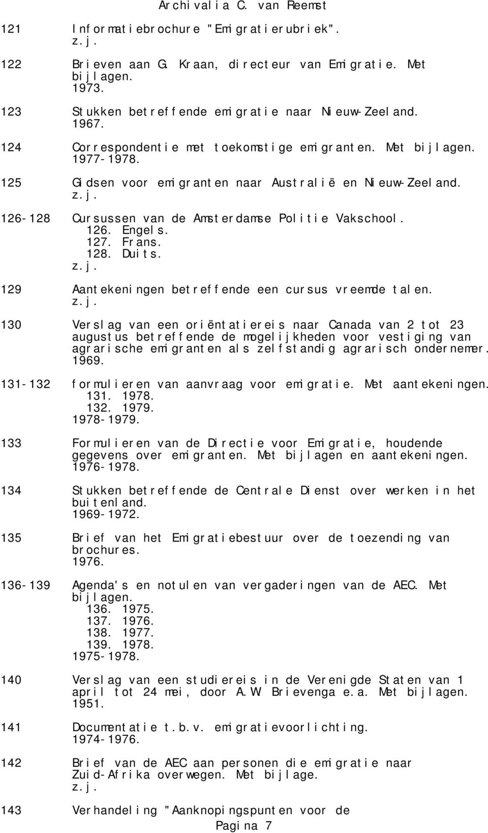 128. Duits. 129 Aantekeningen betreffende een cursus vreemde talen.