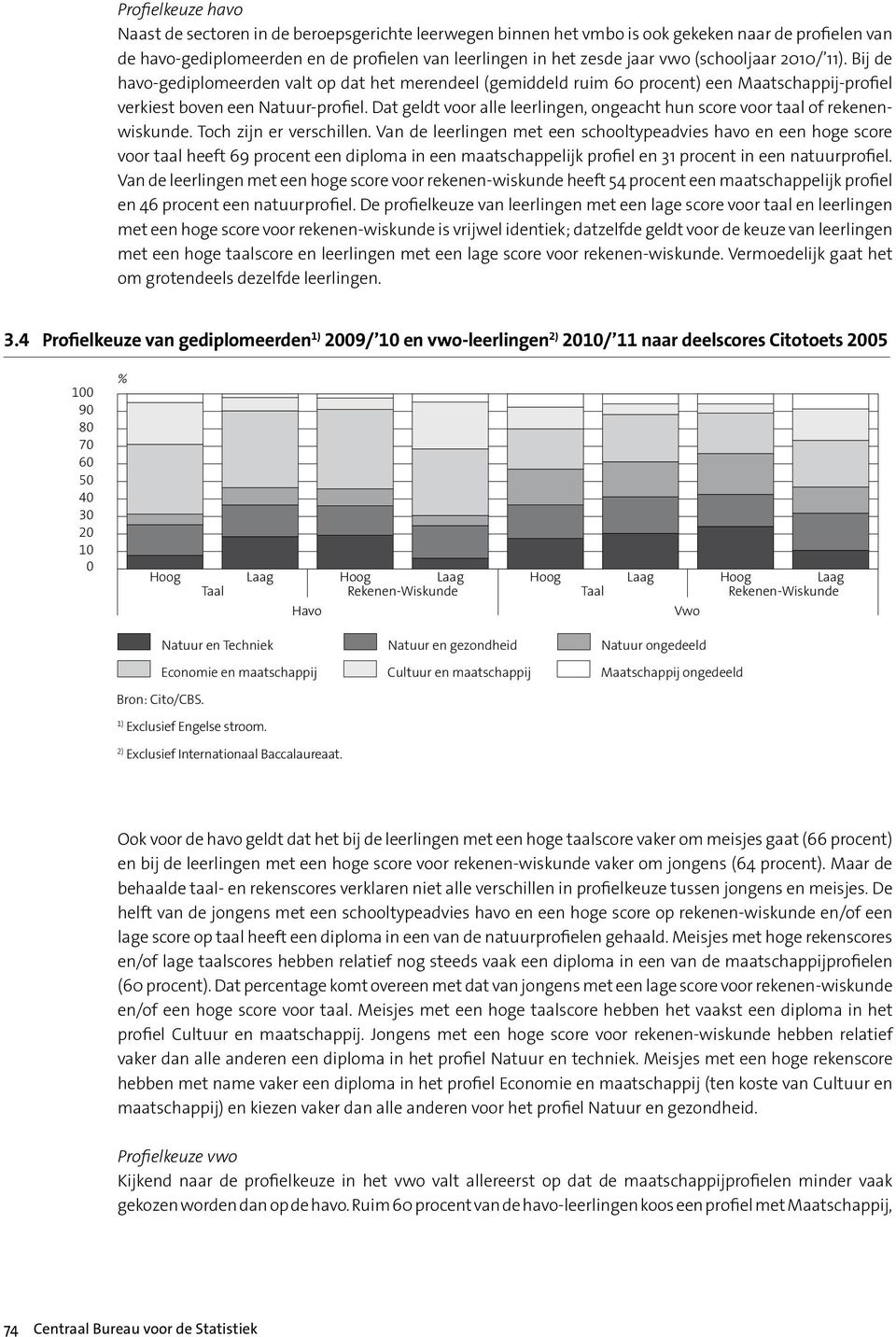 Dat geldt voor alle leerlingen, ongeacht hun score voor taal of rekenenwiskunde. Toch zijn er verschillen.