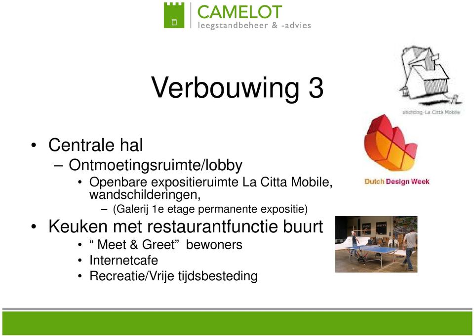 1e etage permanente expositie) Keuken met restaurantfunctie