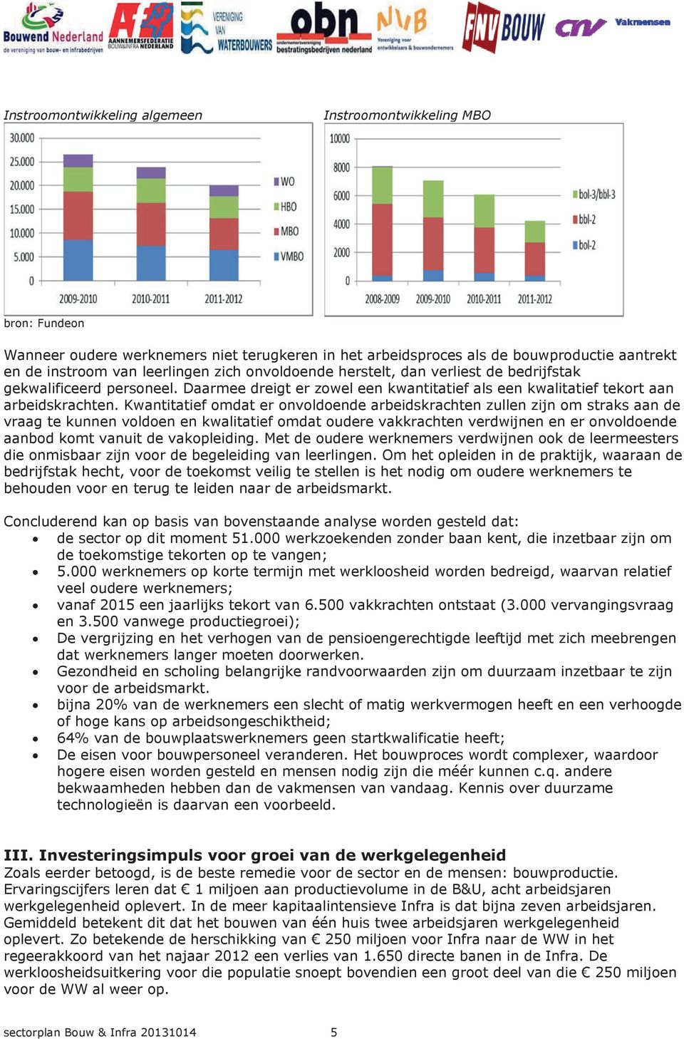 Kwantitatief omdat er onvoldoende arbeidskrachten zullen zijn om straks aan de vraag te kunnen voldoen en kwalitatief omdat oudere vakkrachten verdwijnen en er onvoldoende aanbod komt vanuit de