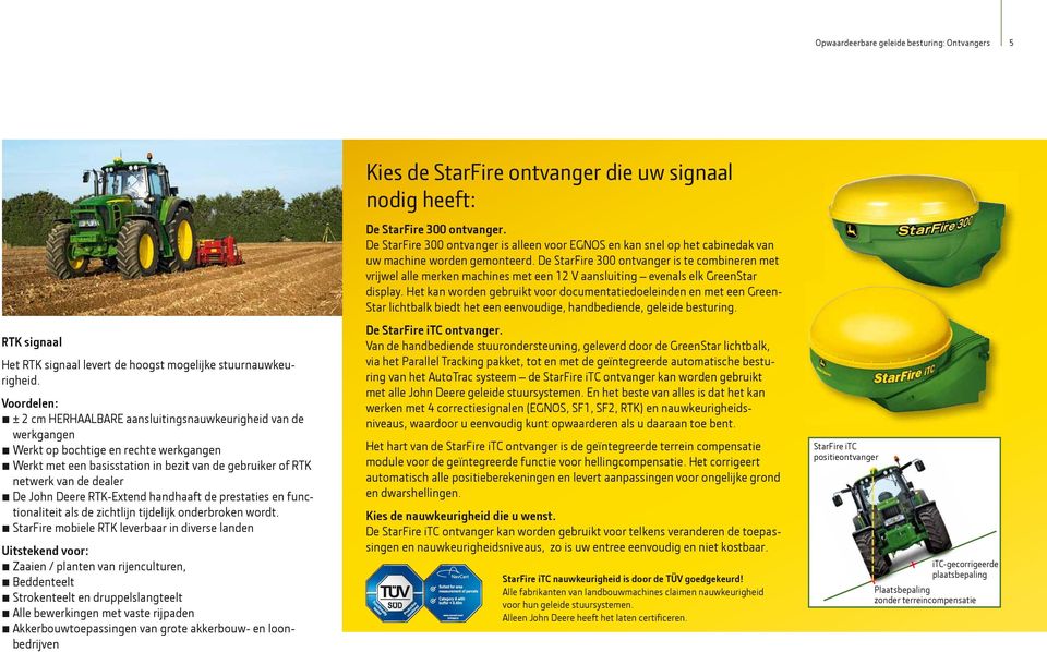 John Deere RTK-Extend handhaaft de prestaties en functionaliteit als de zichtlijn tijdelijk onderbroken wordt.