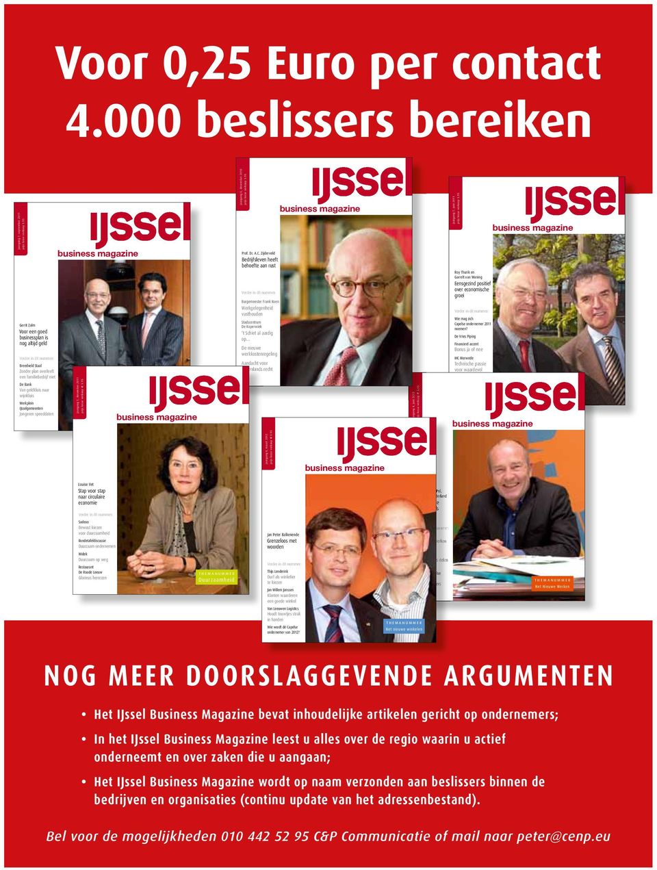 IJsselgemeenten Jongeren speeddaten business magazine jaargang 7, december 2011 prijs losse verkoop 5.