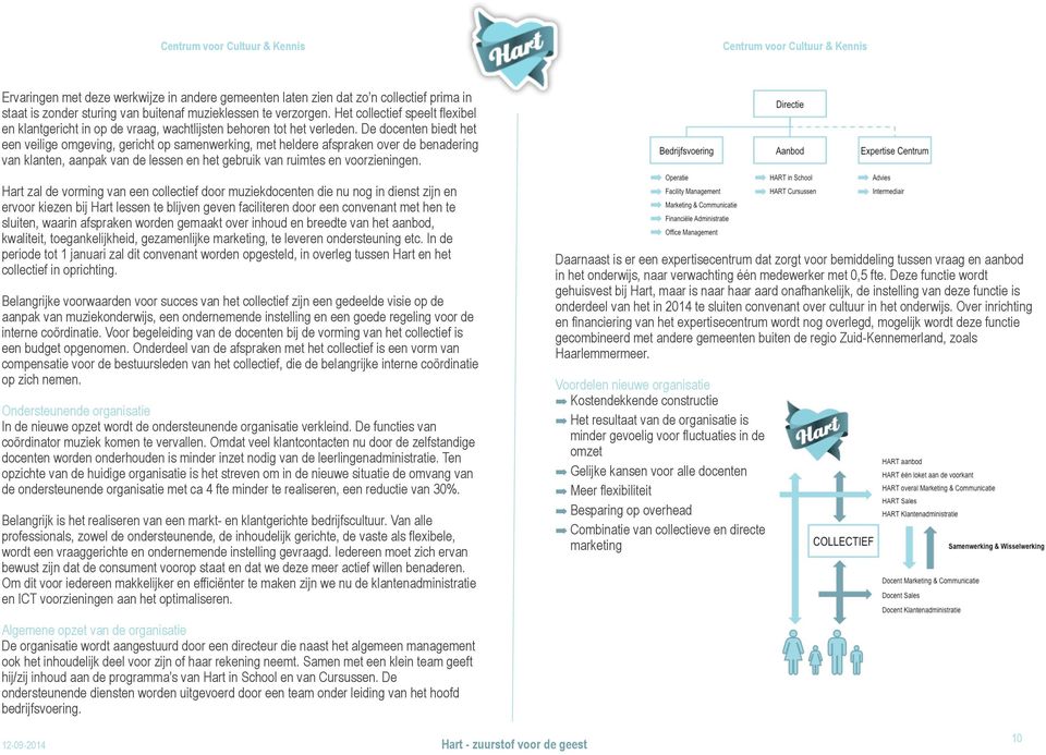 De docenten biedt het een veilige omgeving, gericht op samenwerking, met heldere afspraken over de benadering van klanten, aanpak van de lessen en het gebruik van ruimtes en voorzieningen.