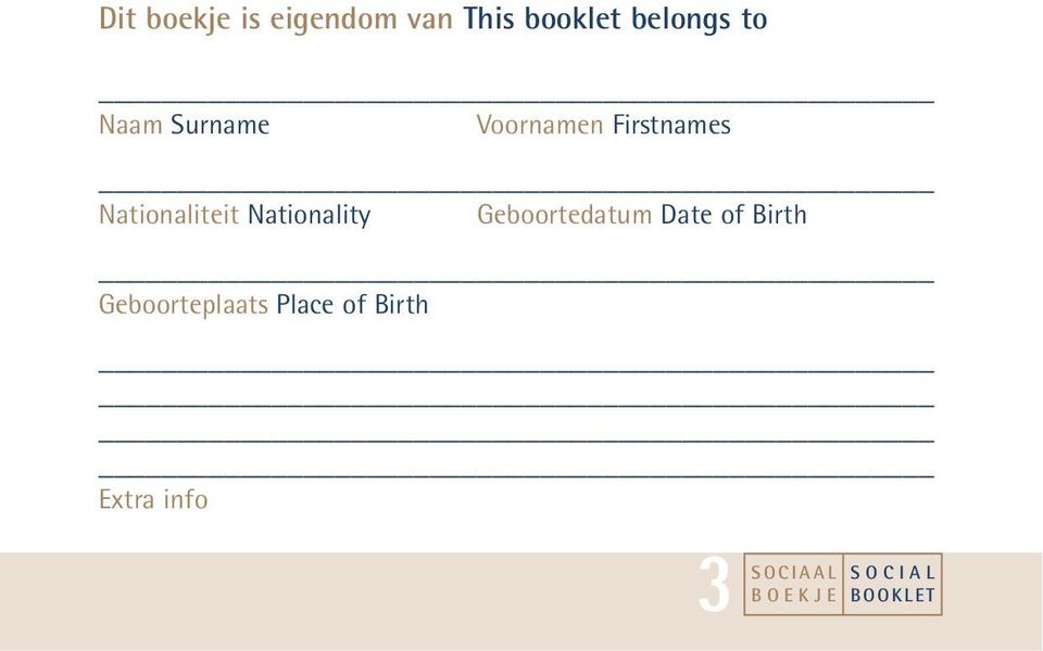 Nationaliteit Nationality Geboortedatum Date