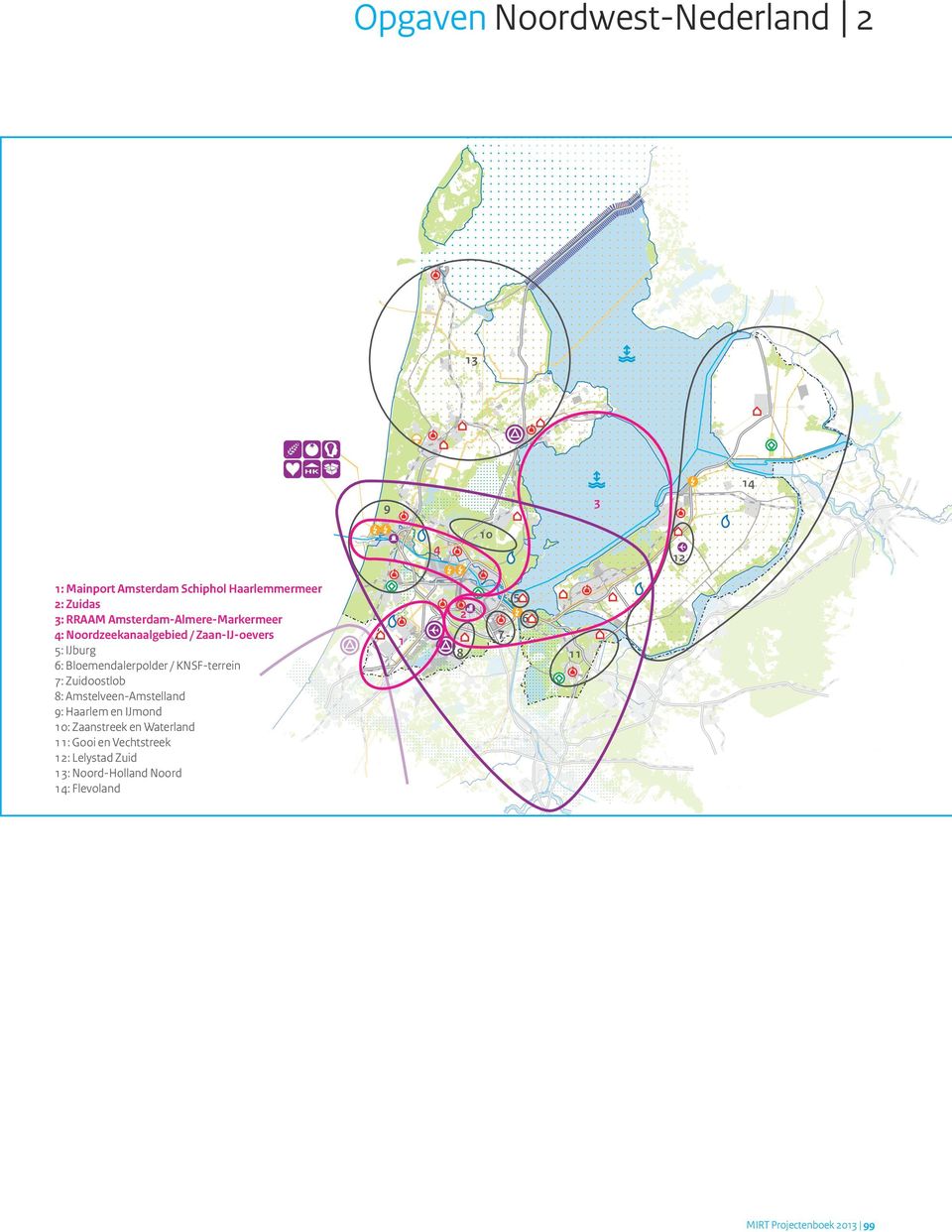 KNSF-terrein 7: Zuidoostlob 8: Amstelveen-Amstelland 9: Haarlem en IJmond 10: Zaanstreek en Waterland 11: