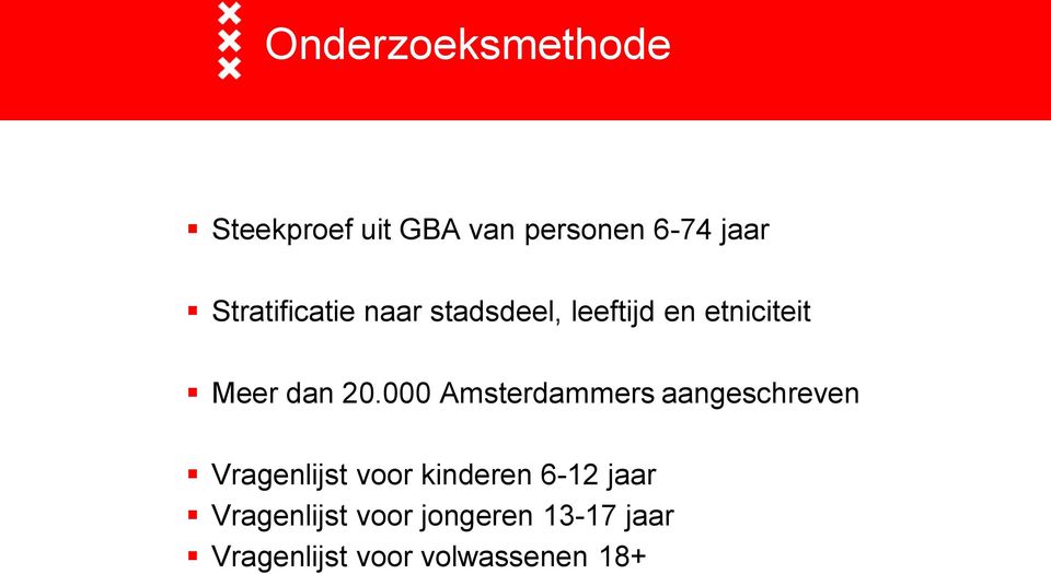 000 Amsterdammers aangeschreven Vragenlijst voor kinderen 6-12