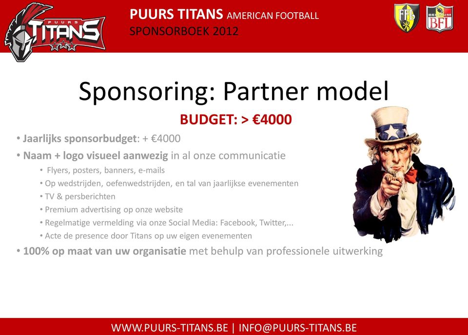 & persberichten Premium advertising op onze website Regelmatige vermelding via onze Social Media: Facebook, Twitter,.