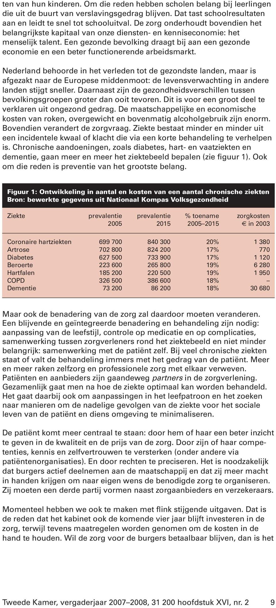 Een gezonde bevolking draagt bij aan een gezonde economie en een beter functionerende arbeidsmarkt.