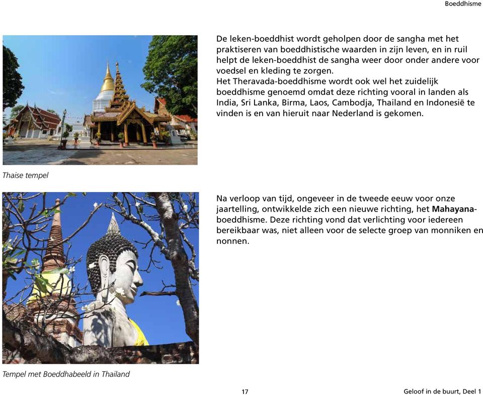 Het Theravada-boeddhisme wordt ook wel het zuidelijk boeddhisme genoemd omdat deze richting vooral in landen als India, Sri Lanka, Birma, Laos, Cambodja, Thailand en Indonesië te vinden is en van