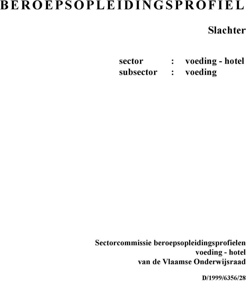 Sectorcommissie beroepsopleidingsprofielen