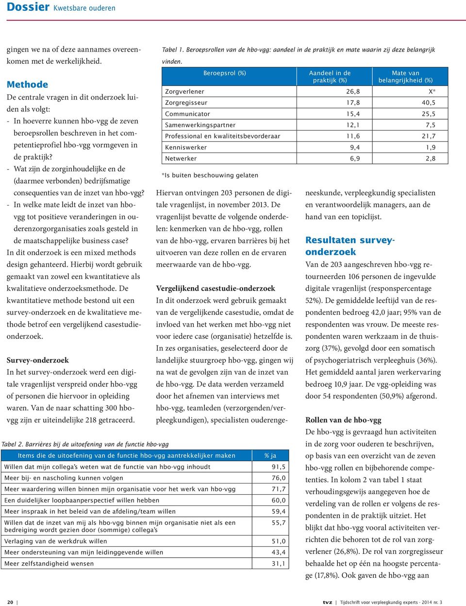 - Wat zijn de zorginhoudelijke en de (daarmee verbonden) bedrijfsmatige consequenties van de inzet van hbo-vgg?