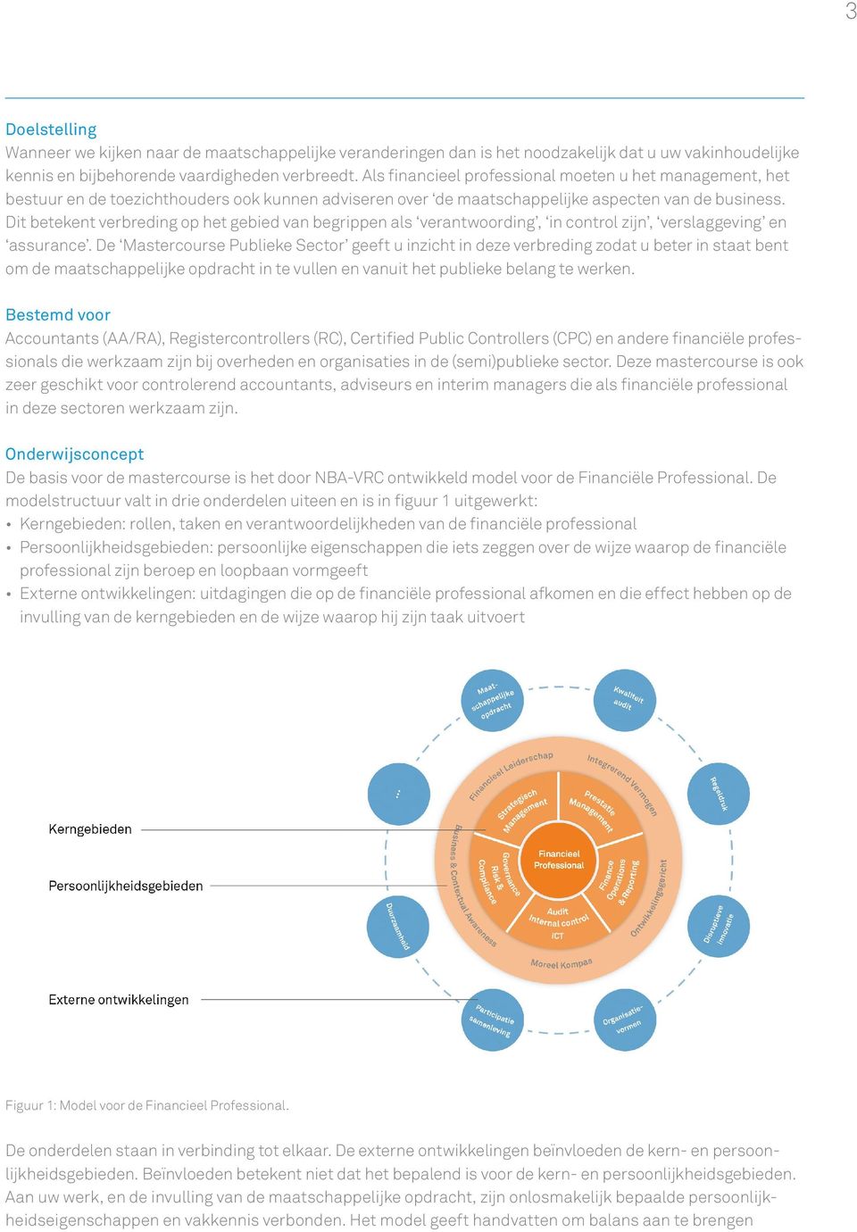 Dit betekent verbreding op het gebied van begrippen als verantwoording, in control zijn, verslaggeving en assurance.