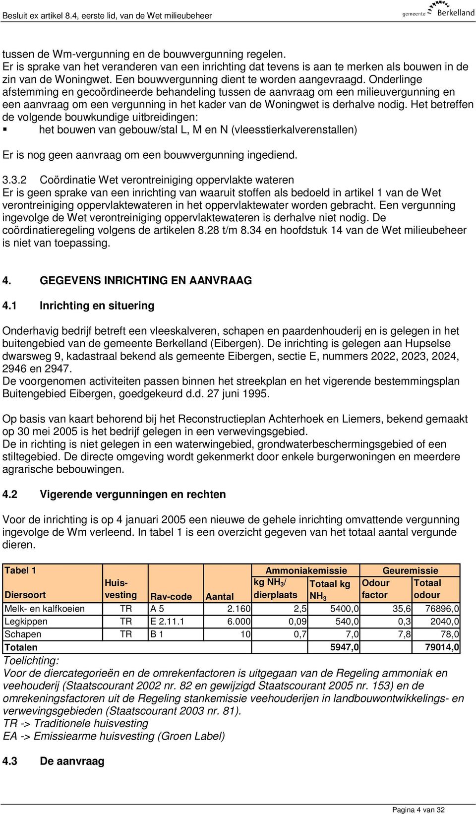 Onderlinge afstemming en gecoördineerde behandeling tussen de aanvraag om een milieuvergunning en een aanvraag om een vergunning in het kader van de Woningwet is derhalve nodig.