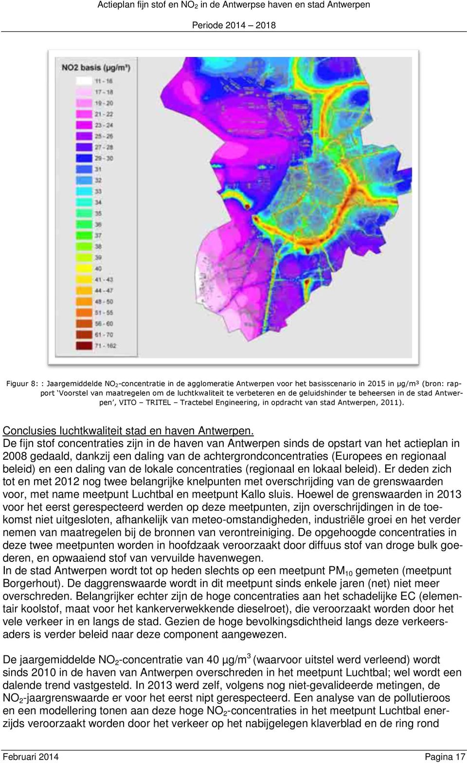 Conclusies luchtkwaliteit stad en haven Antwerpen.