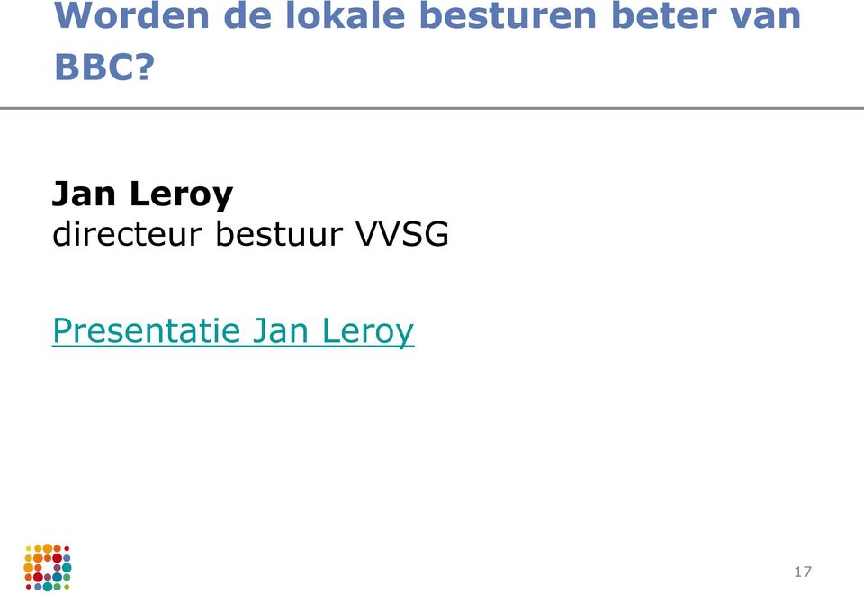 Jan Leroy directeur