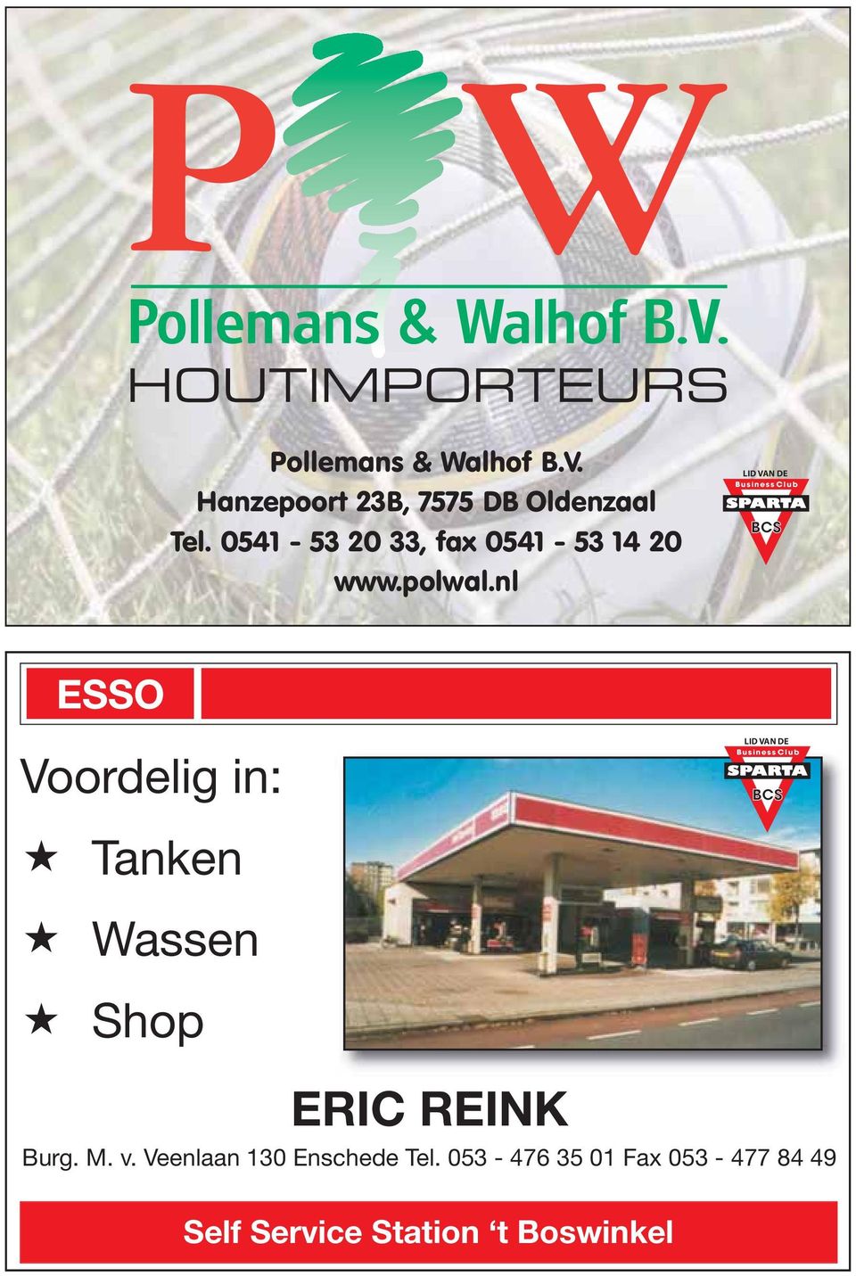 nl LID VAN DE Business Club ESSO Voordelig in: LID VAN DE Business Club Tanken