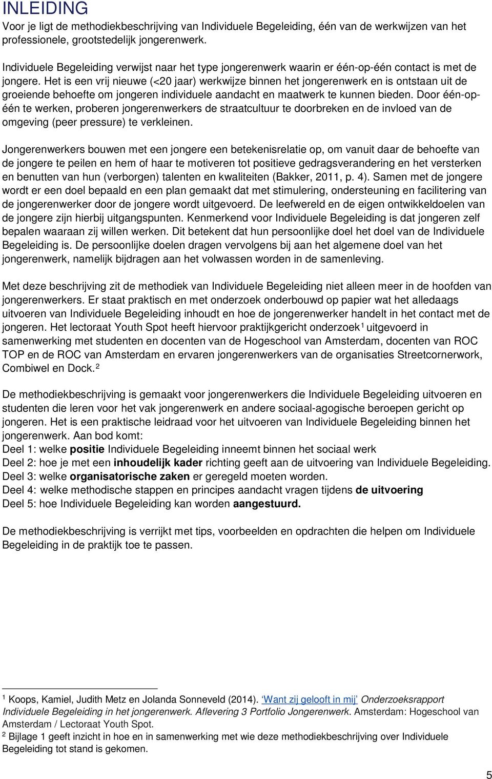 Het is een vrij nieuwe (<20 jaar) werkwijze binnen het jongerenwerk en is ontstaan uit de groeiende behoefte om jongeren individuele aandacht en maatwerk te kunnen bieden.