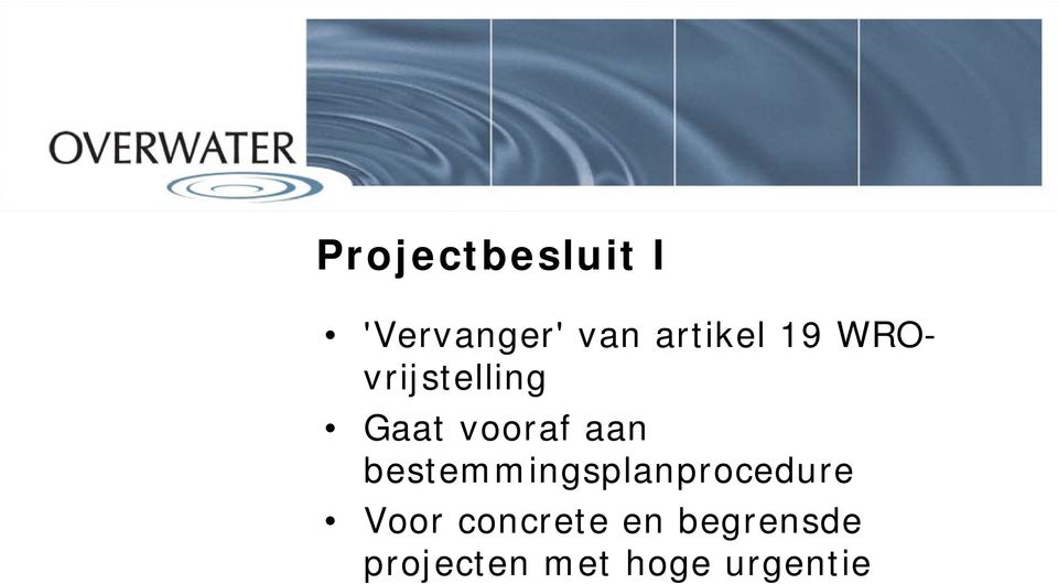 aan bestemmingsplanprocedure Voor