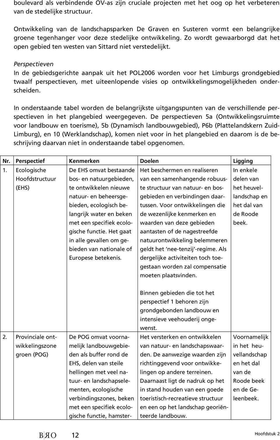 Zo wordt gewaarborgd dat het open gebied ten westen van Sittard niet verstedelijkt.