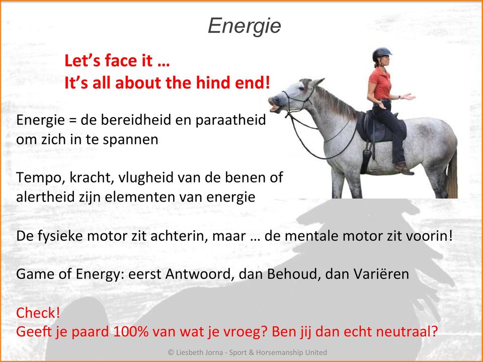 benen of alertheid zijn elementen van energie De fysieke motor zit achterin, maar de mentale