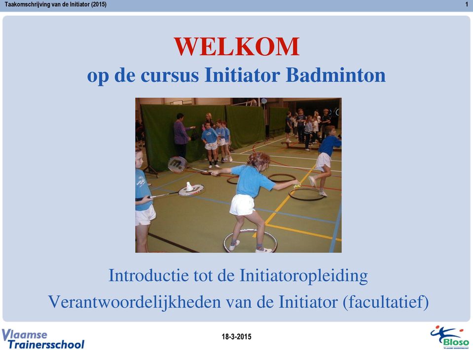 Introductie tot de Initiatoropleiding