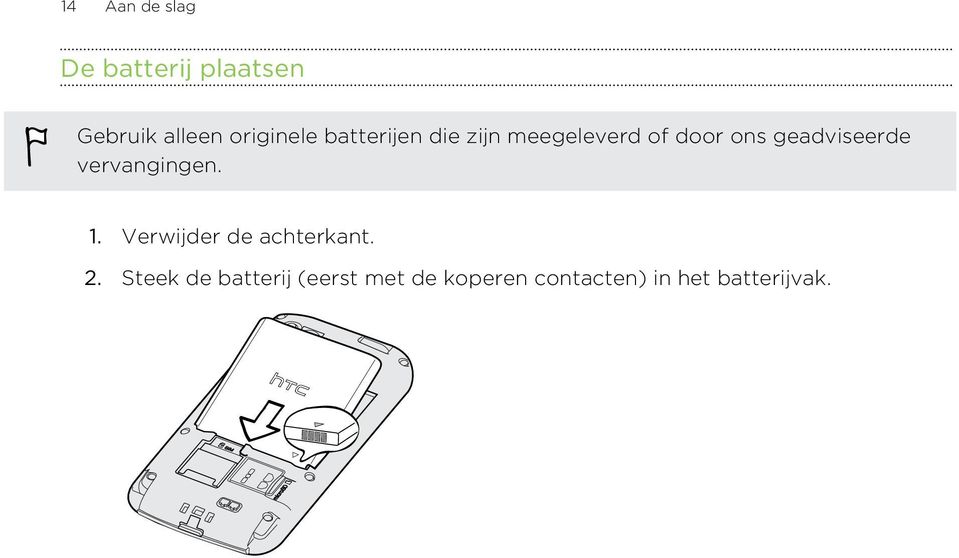 geadviseerde vervangingen. 1. Verwijder de achterkant. 2.