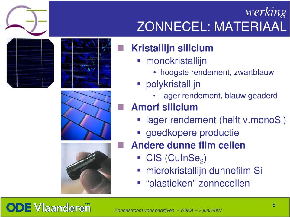 silicium lager rendement (helft v.