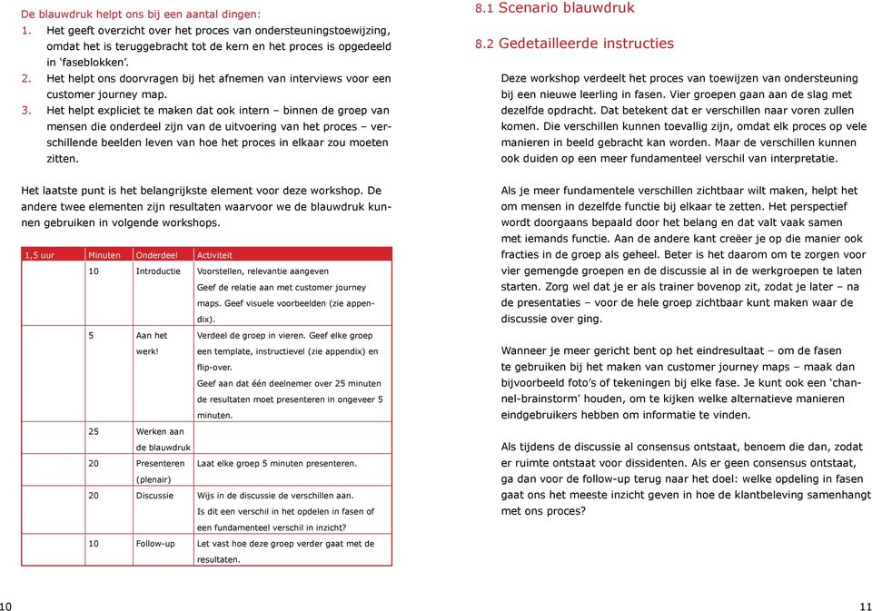 Het helpt expliciet te maken dat ook intern binnen de groep van mensen die onderdeel zijn van de uitvoering van het proces verschillende beelden leven van hoe het proces in elkaar zou moeten zitten.