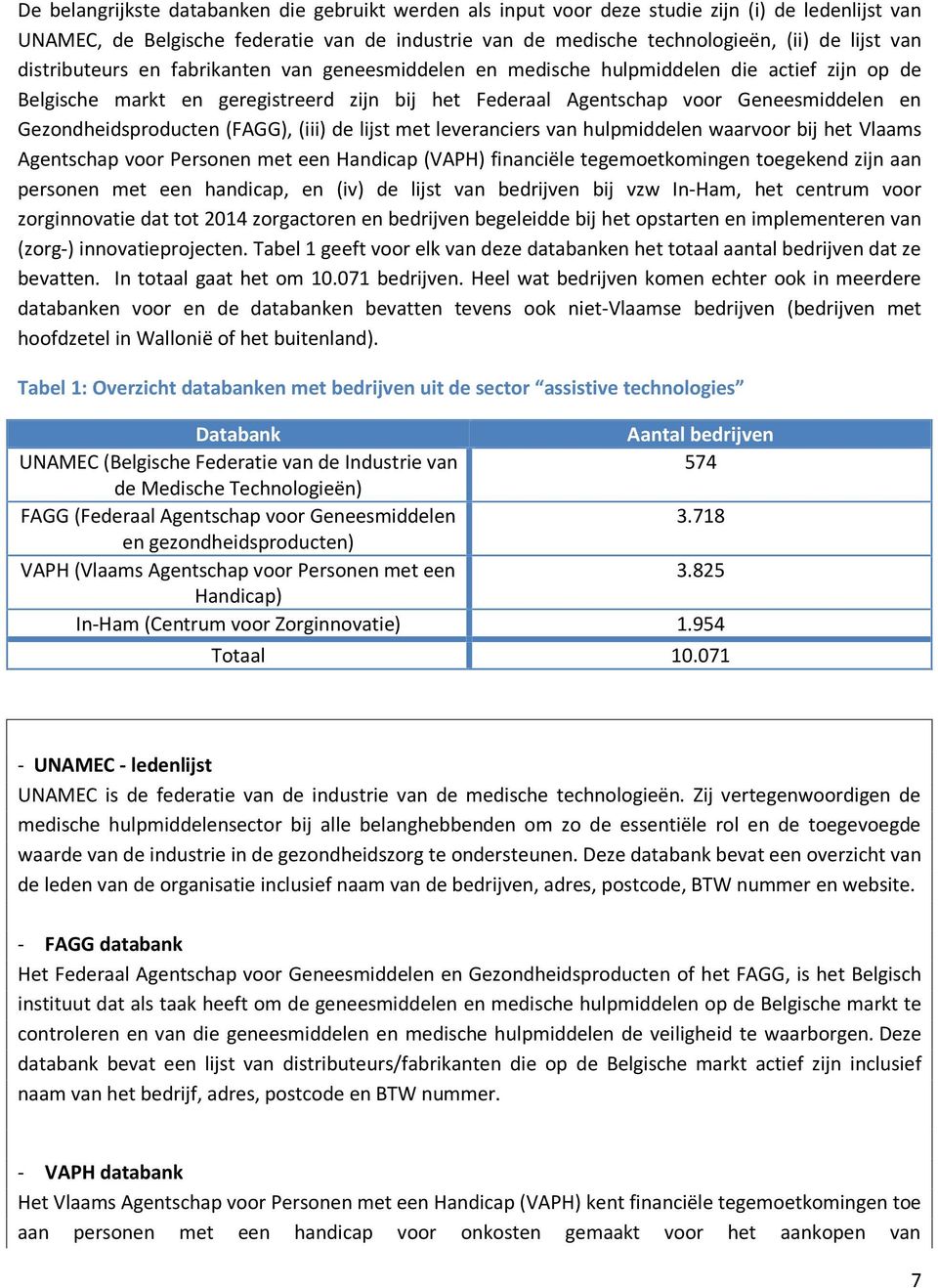 Gezondheidsproducten (FAGG), (iii) de lijst met leveranciers van hulpmiddelen waarvoor bij het Vlaams Agentschap voor Personen met een Handicap (VAPH) financiële tegemoetkomingen toegekend zijn aan