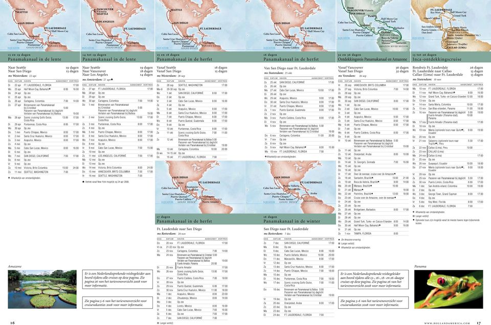 UDRD Cartagena PN CN STT SN DIGO Cabo San ucas capulco Santa Cruz Huatulco Puerto Chiapas Puerto Quetzal Puntarenas QUTOR GOO DUC T.