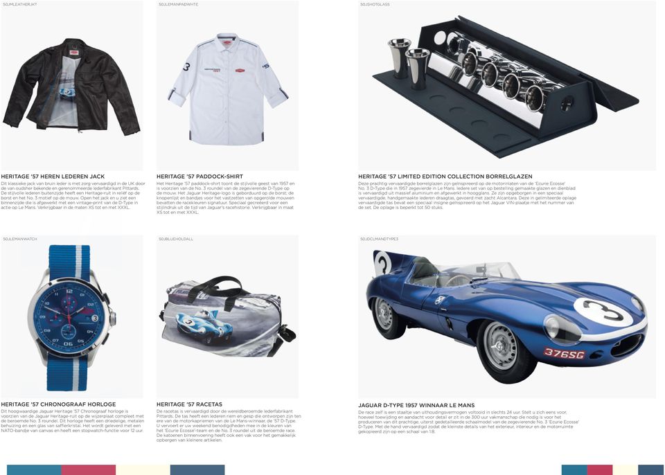 Open het jack en u ziet een binnenzijde die is afgewerkt met een vintage-print van de D-Type in actie op Le Mans. Verkrijgbaar in de maten XS tot en met XXXL.