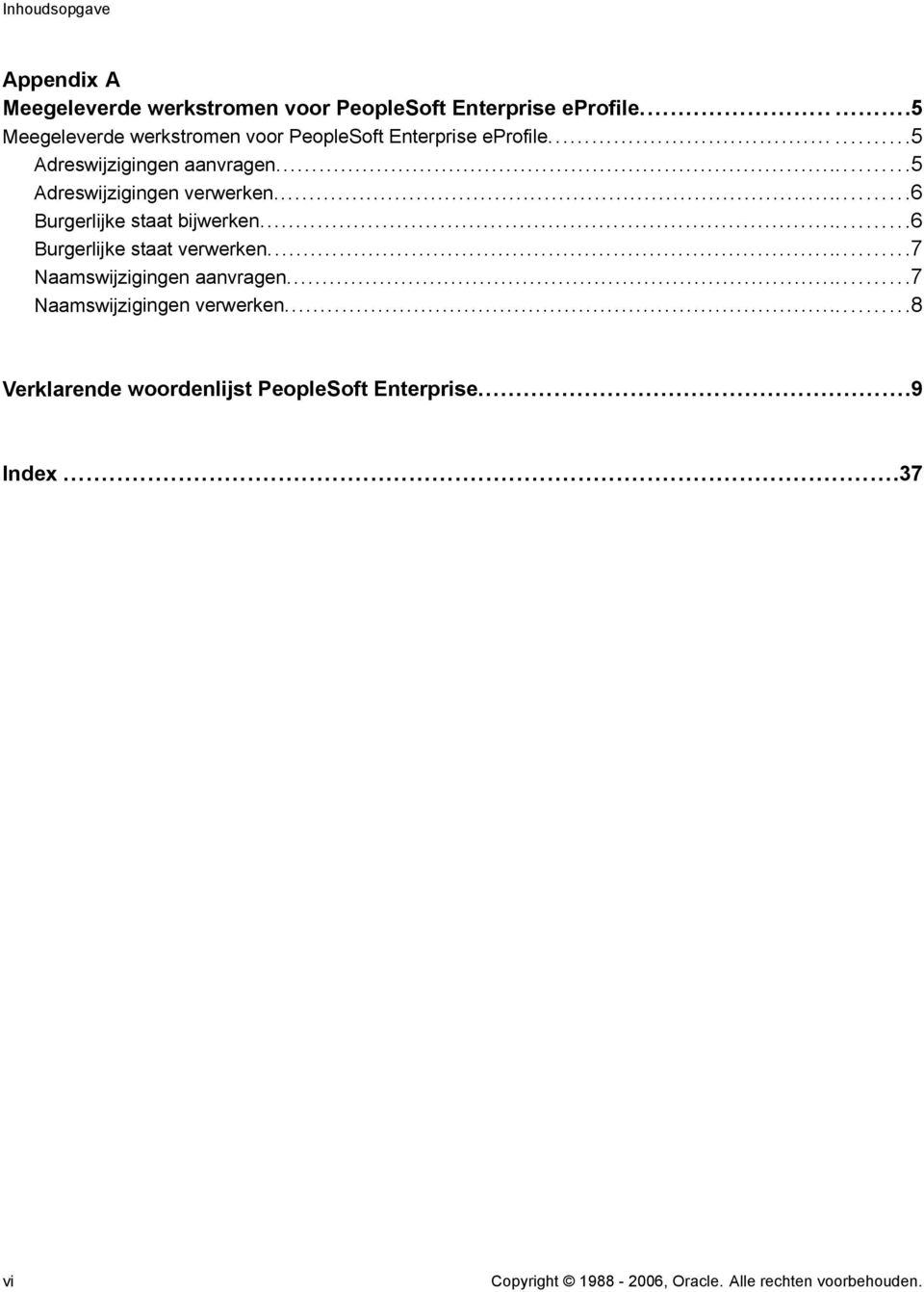 ..5 Adreswijzigingen verwerken...6 Burgerlijke staat bijwerken...6 Burgerlijke staat verwerken.