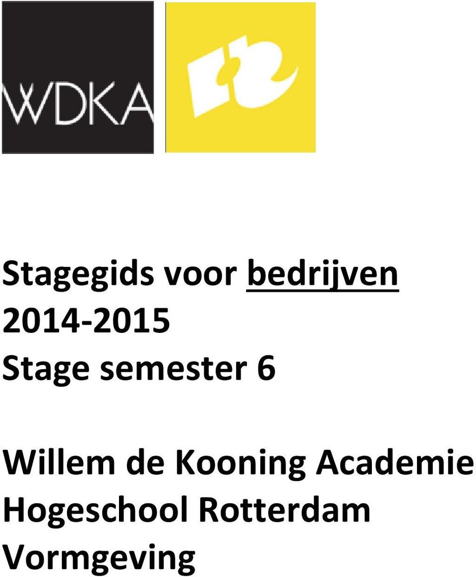 Willem de Kooning Academie