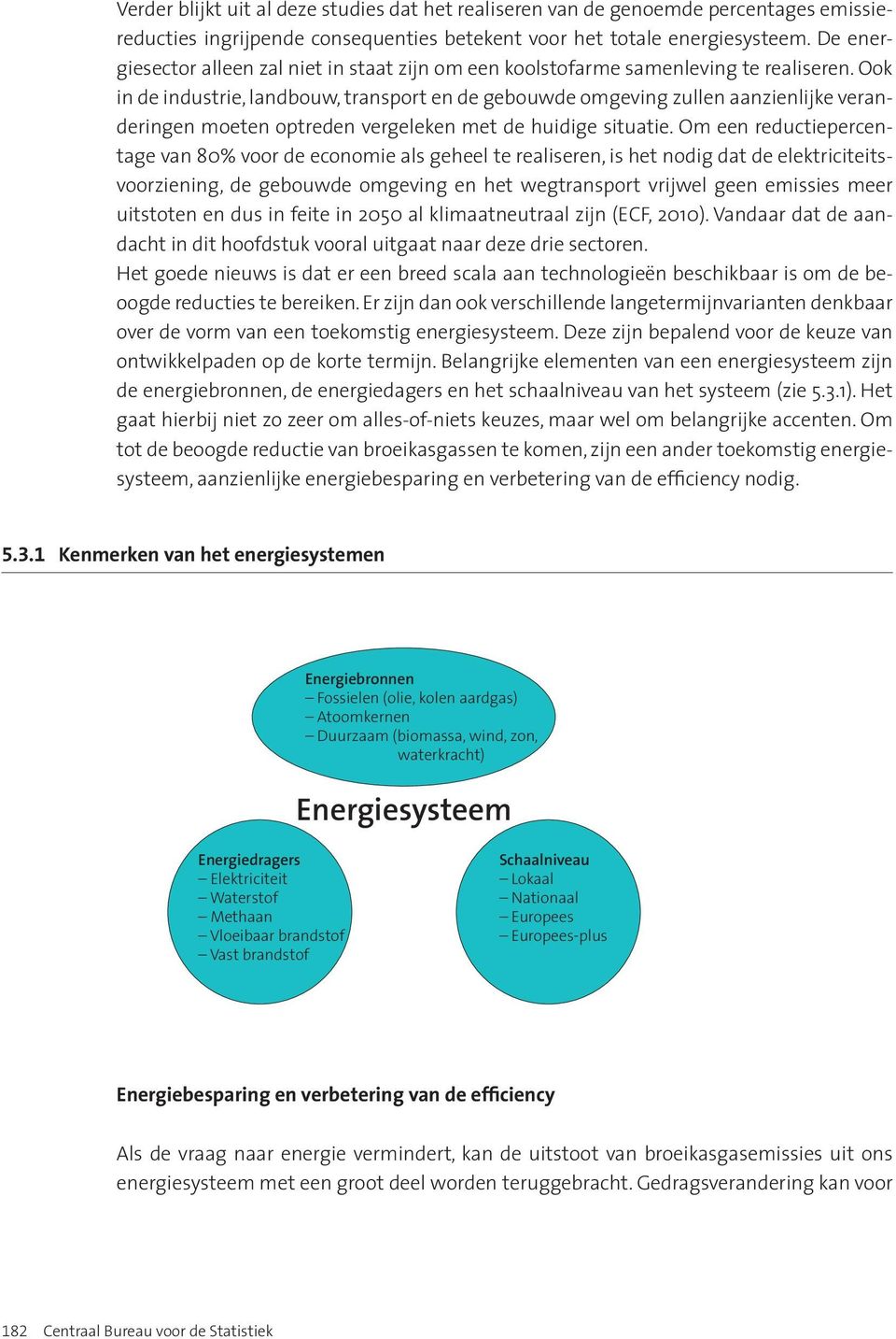 Ook in de industrie, landbouw, transport en de gebouwde omgeving zullen aanzienlijke veranderingen moeten optreden vergeleken met de huidige situatie.