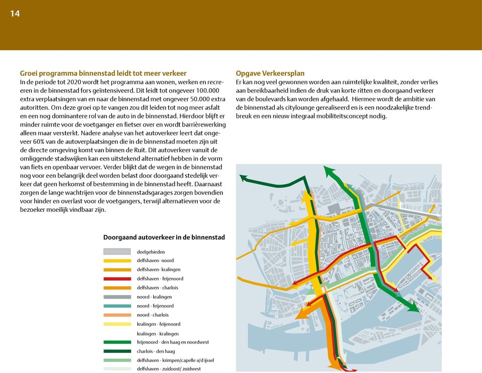 Om deze groei op te vangen zou dit leiden tot nog meer asfalt en een nog dominantere rol van de auto in de binnenstad.