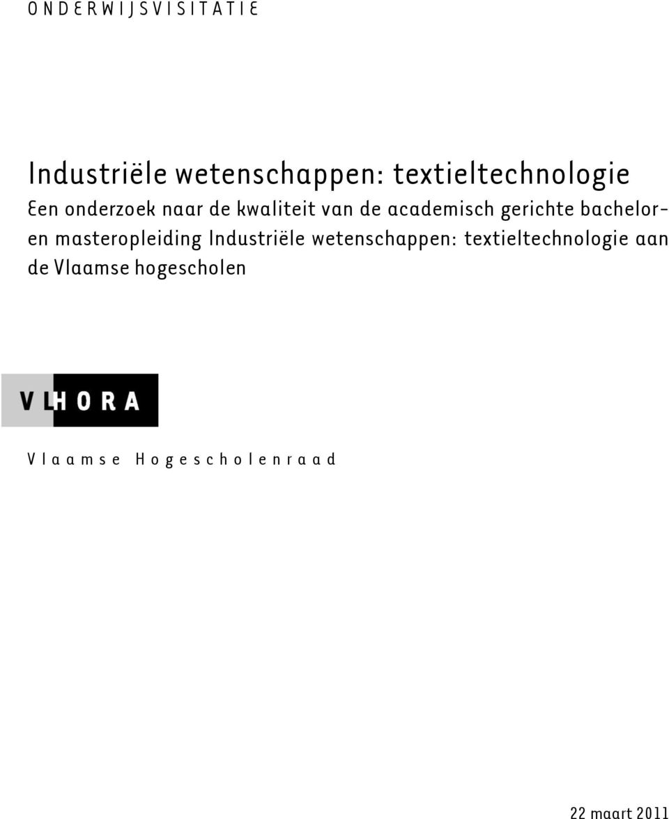 gerichte bacheloren masteropleiding Industriële wetenschappen: