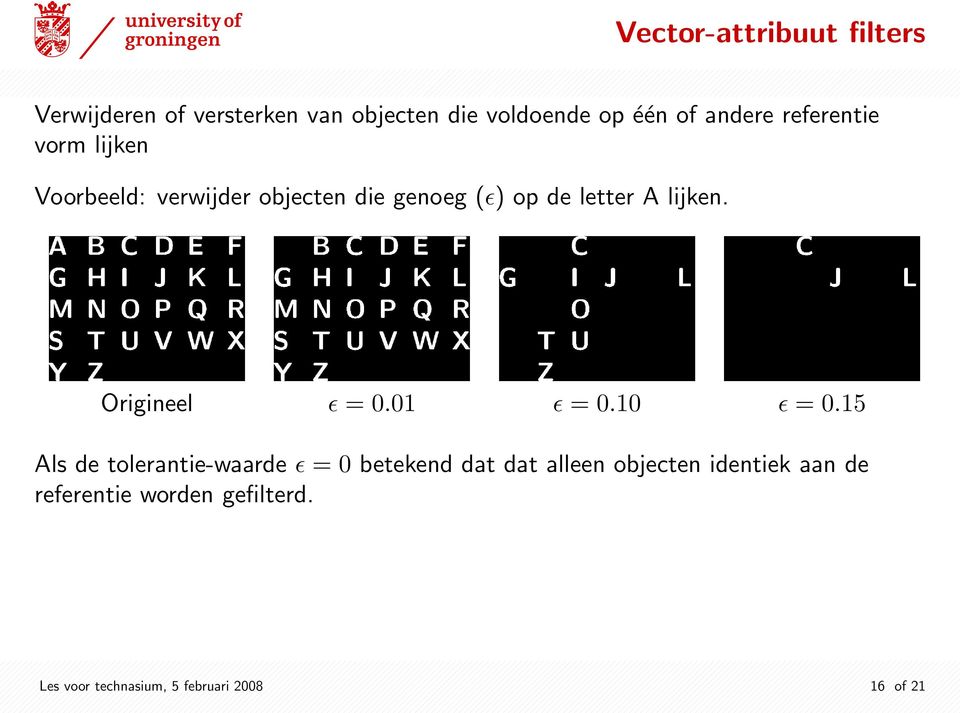 Origineel ɛ = 0.01 ɛ = 0.10 ɛ = 0.