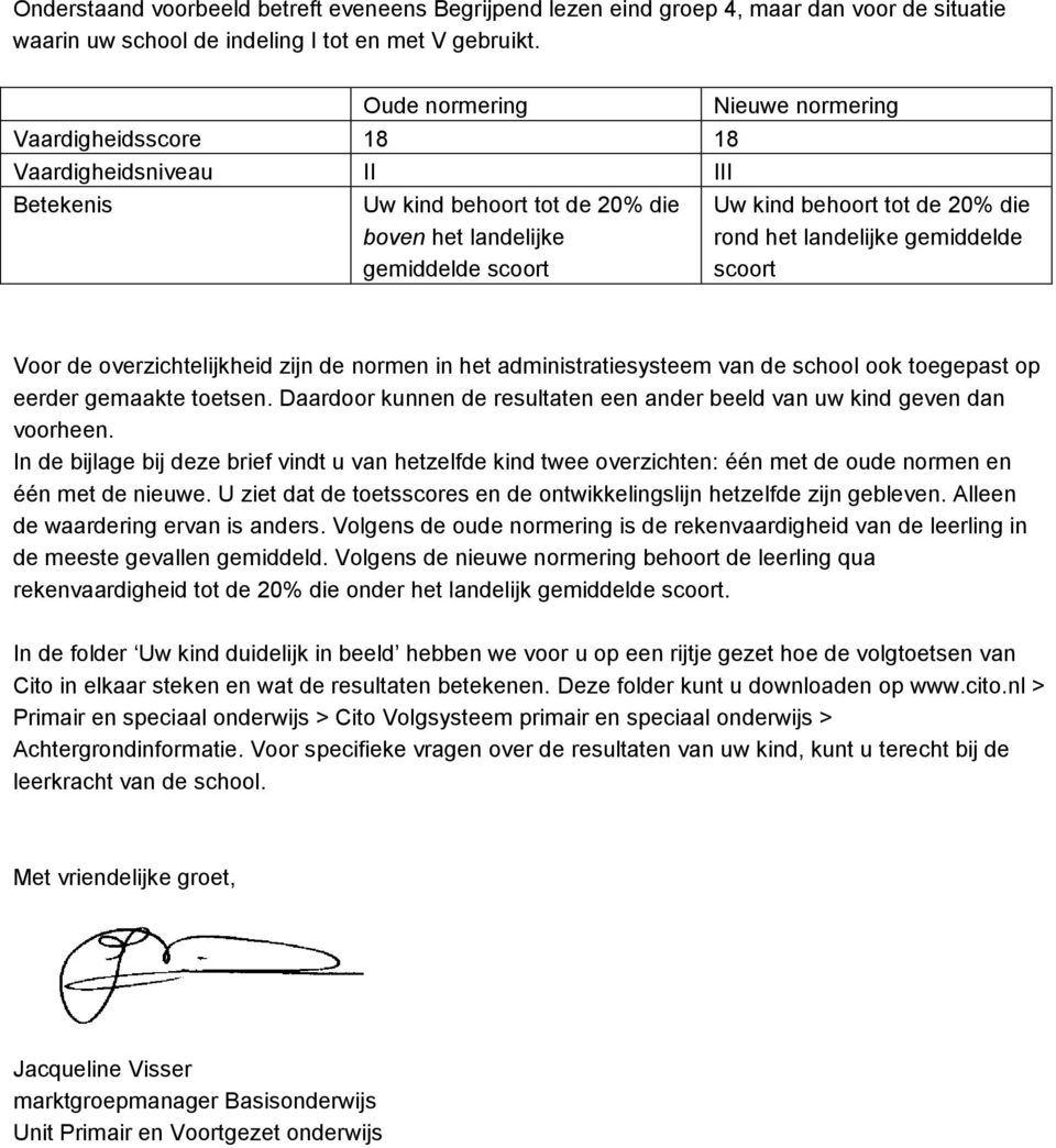 gemiddelde scoort Voor de overzichtelijkheid zijn de normen in het administratiesysteem van de school ook toegepast op eerder gemaakte toetsen.