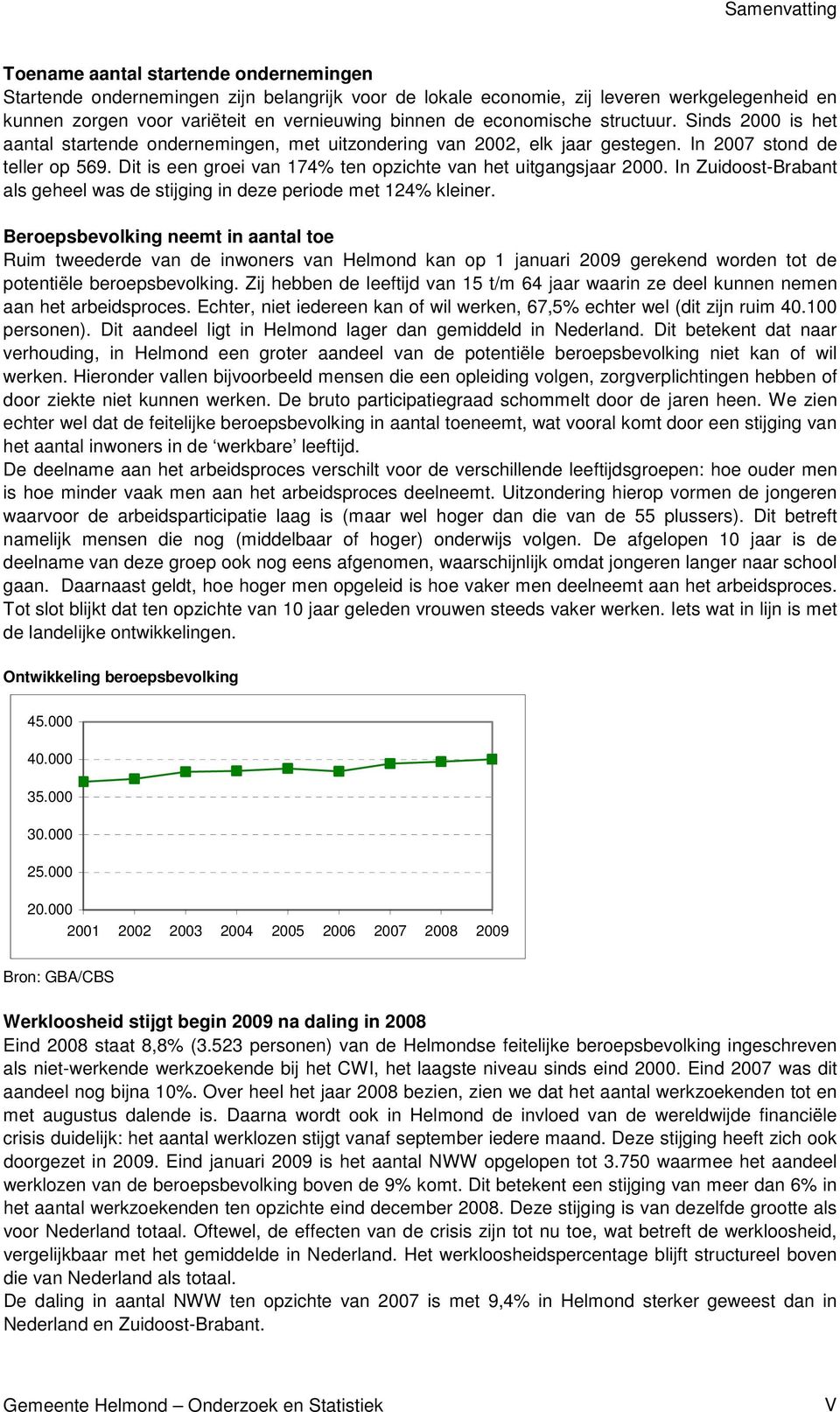 Dit is een groei van 174% ten opzichte van het uitgangsjaar 2000. In Zuidoost-Brabant als geheel was de stijging in deze periode met 124% kleiner.