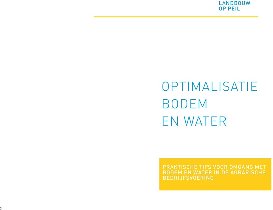 water Praktische tips voor