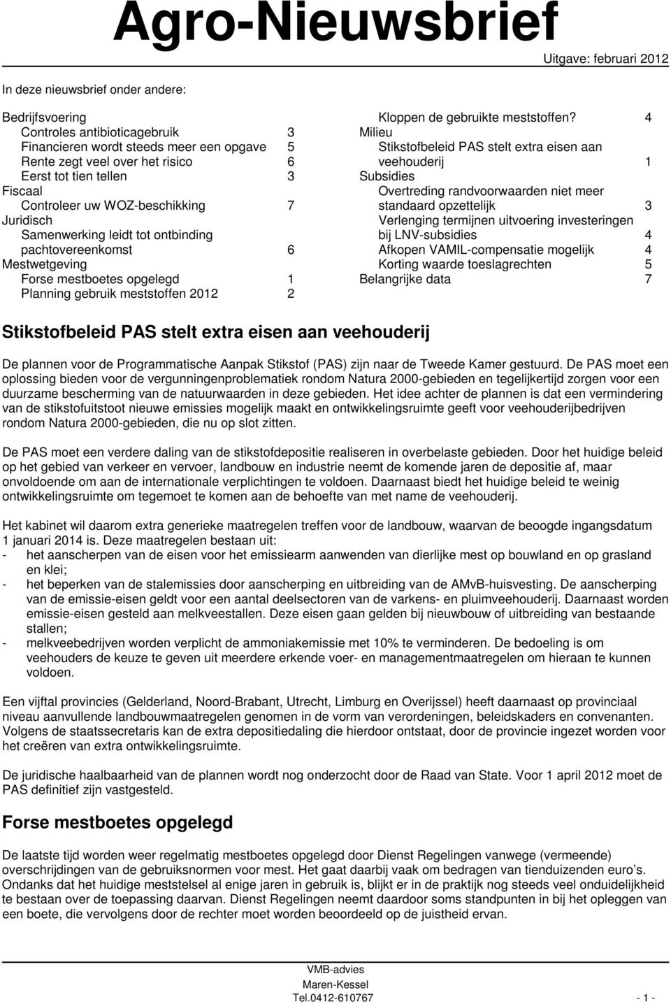 2012 2 Kloppen de gebruikte meststoffen?