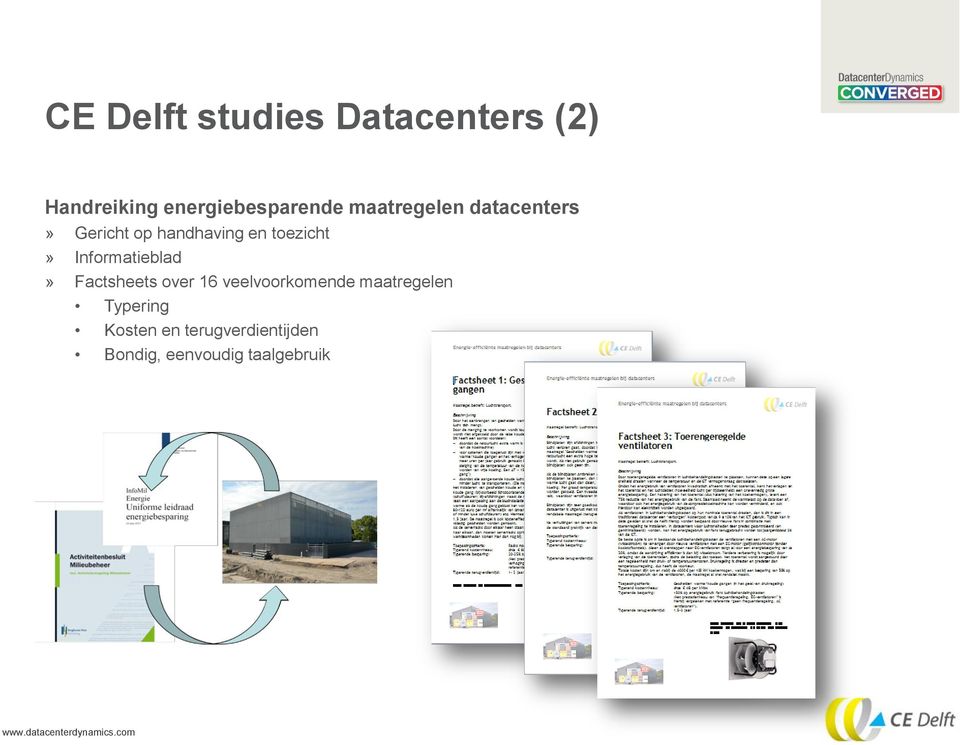 Informatieblad» Factsheets over 16 veelvoorkomende maatregelen