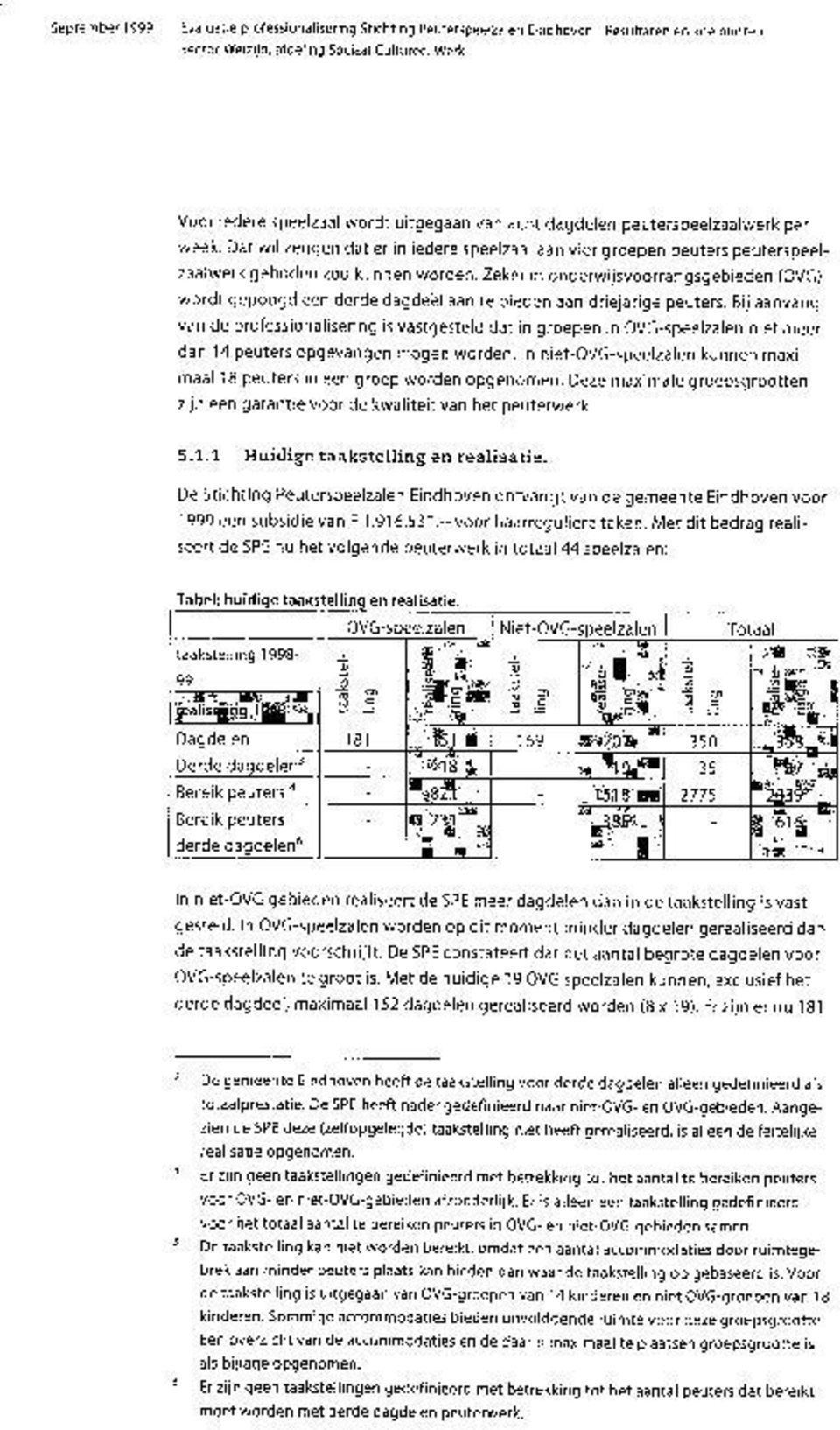 Zeker in onderwijsvoorrangsgebieden (OVG) wordt gepoogd een derde dagdeel aan te bieden aan driejarige peuters.